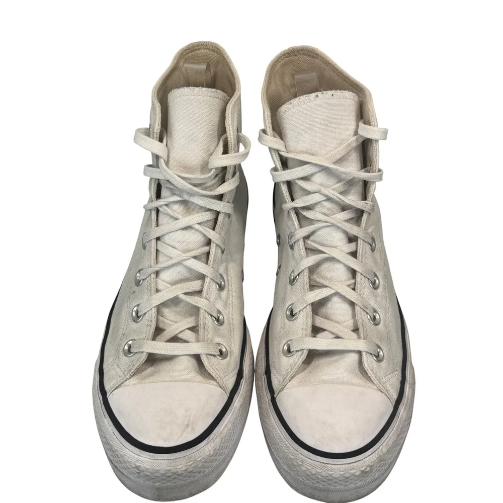 Converse Chuck‎ Taylor All Star Lift Platform Canvas White High Top Sneakers 9W